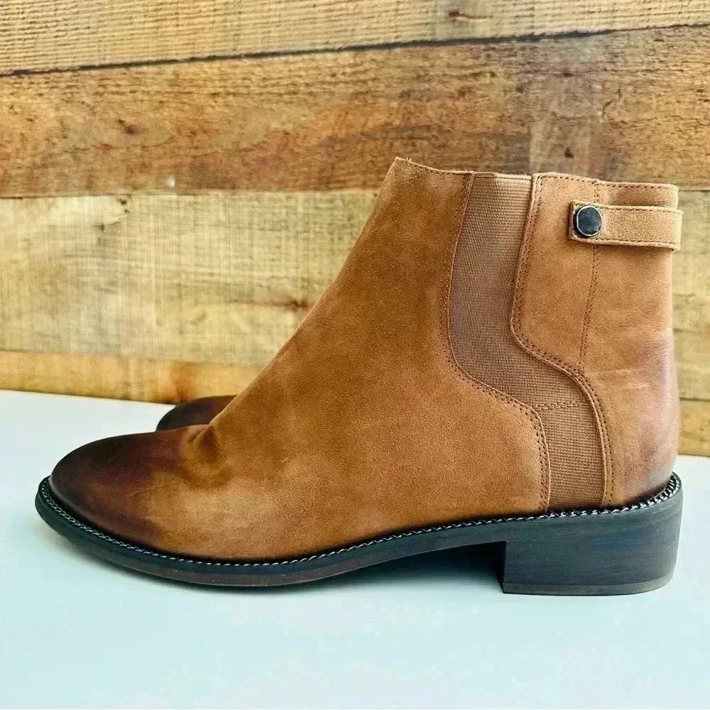 Franco Sarto Brandy Leather Ankle Boots
